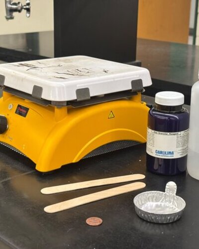 Hot Plate, Zinc granules, Zinc Chloride